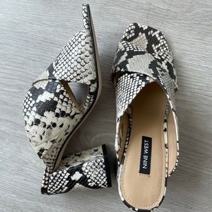 Nine West Block Heel  Snake Print